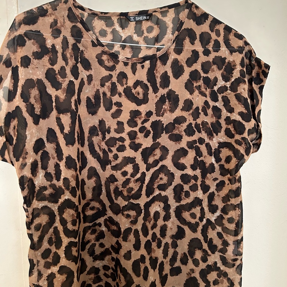 Shein leopard top